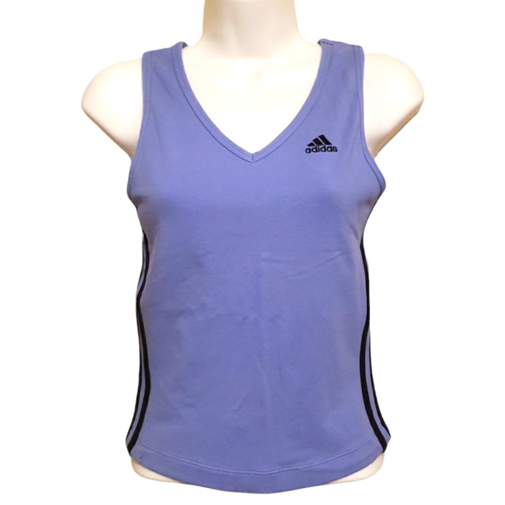 Adidas medium blue sports bra tank top